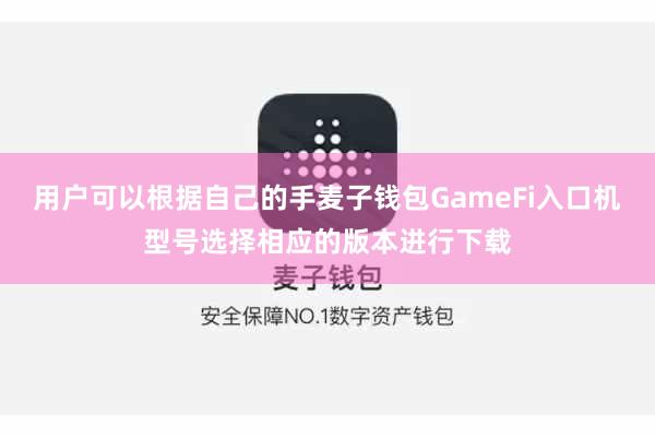用户可以根据自己的手麦子钱包GameFi入口机型号选择相应的版本进行下载
