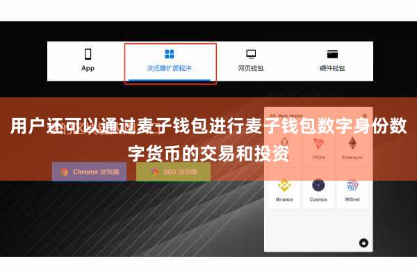 用户还可以通过麦子钱包进行麦子钱包数字身份数字货币的交易和投资